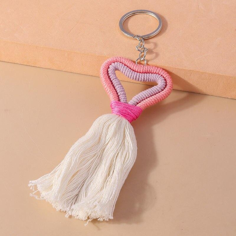 Fashion Love Heart Tassel Charms Keychain Souvenir Gifts for Women Men Car Key Handbag Pendant Keyrings DIY Jewelry Accessories Fashion Love Heart Tassel Charms Keychain Souvenir Gifts for Women Men Car Key Handbag Pendant Keyrings DIY Jewelry Accessories